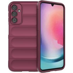 Mobigear Bumpy Samsung Galaxy A24 TPU (flexibel) Backcover - Weinrot