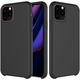 Mobigear Rubber Touch iPhone 11 Pro Silikon Hülle Backcover - Schwarz