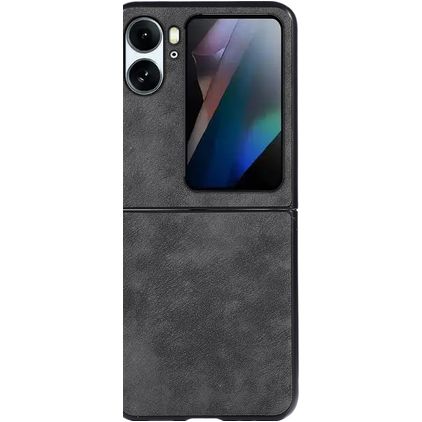 Mobigear Excellent OPPO Find N2 Flip Hülle Hardcase Backcover - Schwarz
