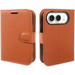 Mobigear Classic iPhone Duo Klapphülle Portemonnaie - Braun