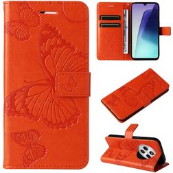 Mobigear Butterfly Xiaomi Redmi 14C Klapphülle Portemonnaie - Orange
