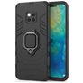 Mobigear Armor Ring Huawei Mate 20 Pro Hülle Hardcase Backcover Stoßfest mit Ringhalter - Schwarz