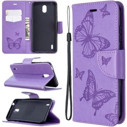 Mobigear Butterfly Nokia 1.3 Hülle Klapphülle Geldbörse - Lila