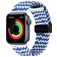 Mobigear Braided Mag Nylon Apple Watch Armband Magnetverschluss - 49/46/45/44 mm - Schwarz / Weiß