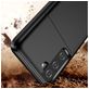 Mobigear Card Samsung Galaxy S21 Ultra Hülle Hardcase Backcover Stoßfest mit Kartenhalter - Silber