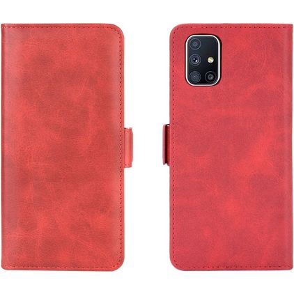 Mobigear Slim Magnet Samsung Galaxy M51 Klapphülle Portemonnaie - Rot