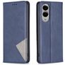 Mobigear Rhombus Slim Samsung Galaxy S25 Edge Hülle Klapphülle - Blau