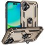 Mobigear Armor Ring iPhone 17 Hülle Hardcase Backcover Stoßfest mit Ringhalter - Gold