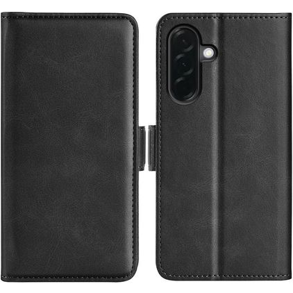 Mobigear Slim Magnet Samsung Galaxy A37 Hülle Klapphülle Geldbörse - Schwarz