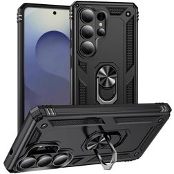 Mobigear Armor ring Samsung Galaxy S26 Ultra Hülle Hardcase Backcover Stoßfest mit Ringhalter - Schwarz