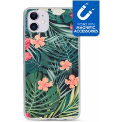My Style Magneta iPhone 11 TPU (flexibel) Backcover - Black Jungle