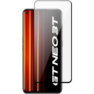 Mobigear Premium Realme GT Neo 3T Panzerglas Gehärtetes Glas Displayschutz - Hüllenfreundlich - Schwarz
