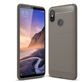 Mobigear Brushed Slim Xiaomi Mi Max 3 Hülle Flexibles TPU Backcover - Grau