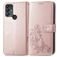 Mobigear Clover TCL 305 Hülle Klapphülle Geldbörse - Roségold