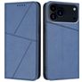 Mobigear Frosted Flip iPhone 17 Pro Max Hülle Klapphülle Geldbörse - Blau