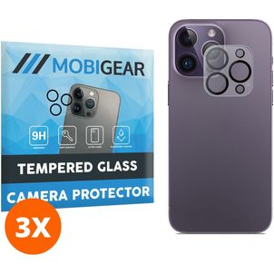 Mobigear iPhone 14 Pro Max Panzerglas Gehärtetes Glas Kamera Schutz - Hüllenfreundlich (3er Pack)