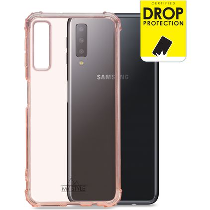 My Style Protective Flex Samsung Galaxy A7 (2018) Hülle Flexibles TPU Backcover Stoßfest - Soft Pink