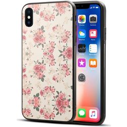 Mobigear Design iPhone XS Max Hülle Flexibles TPU Backcover - Pfingstrose