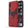Mobigear Armor Ring Samsung Galaxy A50 Hülle Hardcase Backcover Stoßfest mit Ringhalter - Rot