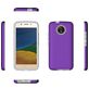 Mobigear Antislip Motorola Moto G6 Hülle Hardcase Backcover Stoßfest - Lila