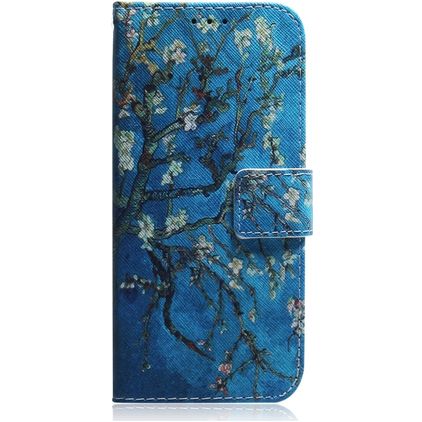Mobigear Design Huawei P40 Hülle Klapphülle Geldbörse - Mandelblüten