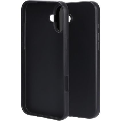 Mobiparts Classic iPhone 16 Plus Hülle Flexibles TPU Backcover - Schwarz