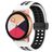 Mobigear Sport Plus Mag Silikon Smartwatch Armband Magnetverschluss - 22 mm - Schwarz / Weiß