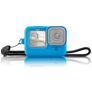Mobigear Classic GoPro Hero 9 Hülle Flexibles Silikon - Blau