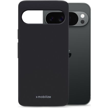 Mobilize Rubber Gelly Google Pixel 11 Pro XL Hülle Flexibles TPU Backcover - Schwarz