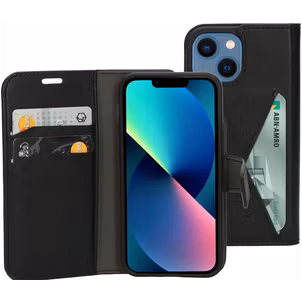 Mobiparts Classic Wallet iPhone 12 Mini Hülle Klapphülle Geldbörse - Schwarz