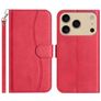 Mobigear S Line iPhone 17 Pro Max Hülle Klapphülle Geldbörse - Rot