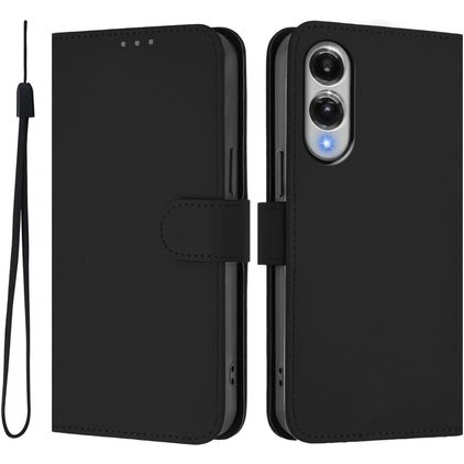 Mobigear Urban Wallet Samsung Galaxy S25 Edge Hülle Klapphülle Geldbörse - Schwarz