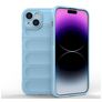 Mobigear Bumpy iPhone 15 Plus Hülle Flexibles TPU Backcover - Blau