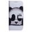 Mobigear Design Samsung Galaxy A21 Hülle Klapphülle Geldbörse - Panda