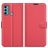 Mobigear Classic Motorola Moto G60 Hülle Klapphülle Geldbörse - Rot