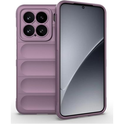 Mobigear Bumpy Xiaomi 15 Hülle Flexibles TPU Backcover - Lila