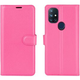 Mobigear Classic OnePlus Nord N10 5G Hülle Klapphülle Geldbörse - Magenta