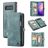 Caseme 008 Samsung Galaxy S10 Plus Hülle Abnehmbare 2in1 Klapphülle Geldbörse - Blau