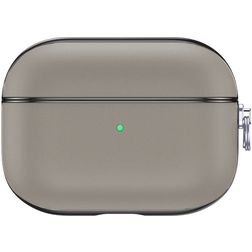 Valenta Snap Apple AirPods Pro 1 Hülle Echtes Leder - Grau