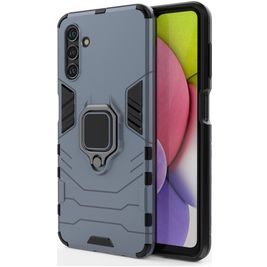 Mobigear Armor Ring Samsung Galaxy A13 5G Hülle Hardcase Backcover Stoßfest mit Ringhalter - Blau Mobigear Armor Ring Samsung Galaxy A13 5G Hülle Hardcase Backcover Stoßfest mit Ringhalter - Blau