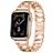 Mobigear Vienna Edelstahl Apple Watch Armband Faltschließe - 49/46/45/44 mm - Roségold