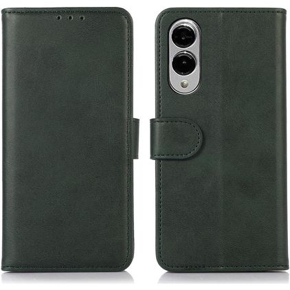 Mobigear Wallet Samsung Galaxy S25 Edge Hülle Klapphülle Geldbörse - Grün