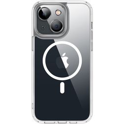 Valenta Trend iPhone 13 MagSafe Hülle Hardcase Backcover - Transparent / Weiß