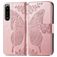 Mobigear Butterfly Sony Xperia 5 IV Hülle Klapphülle Geldbörse - Roségold