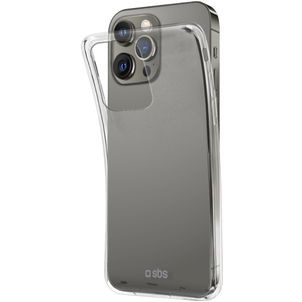 SBS Polo iPhone 13 Pro Max Hülle Flexibles TPU Backcover - Schwarz