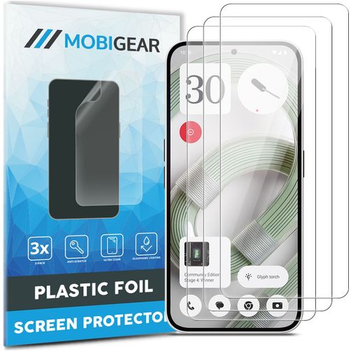 Mobigear Nothing Phone (2a) Plus Displayschutz Schutzfolie - Hüllenfreundlich (3er Pack)