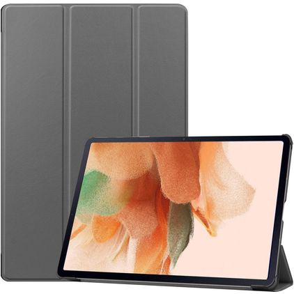 Mobigear Tri-Fold Samsung Galaxy Tab S7 FE Hülle Klapphülle - Grau
