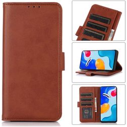Mobigear Wallet iPhone 14 Pro Hülle Klapphülle Geldbörse - Braun