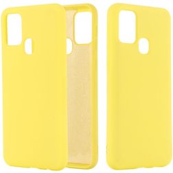 Mobigear Rubber Touch Samsung Galaxy M51 Silikon Hülle Backcover - Gelb