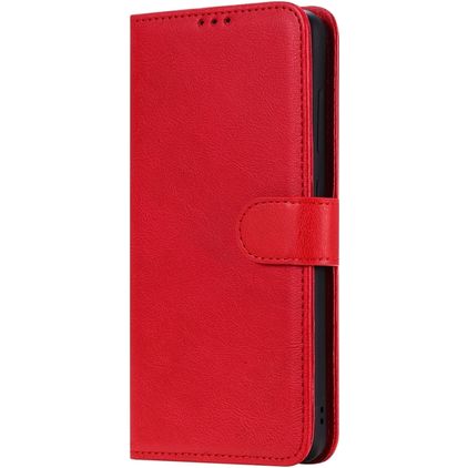 Mobigear Premium Samsung Galaxy A51 Hülle Klapphülle Geldbörse - Rot
